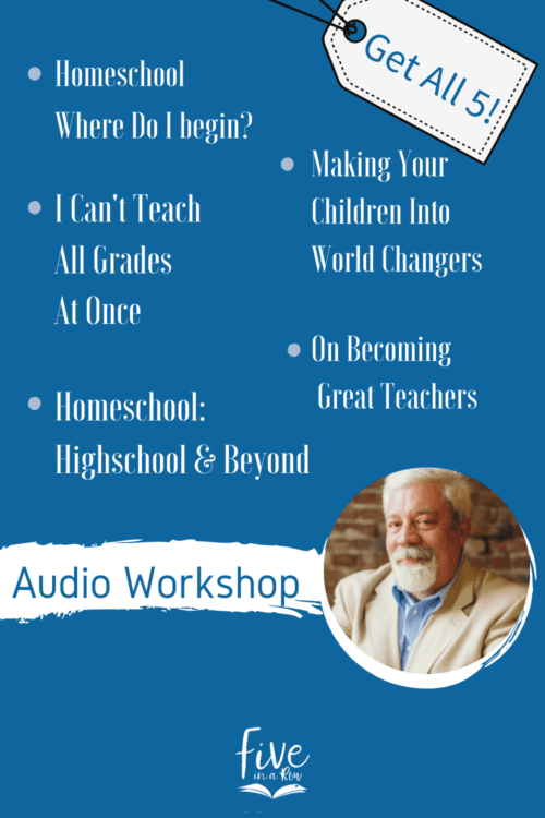 Audio set of 5 messages from Steve Landrum from the beginning to high-school, teaching multiple grades character training. Steve takes the overwhelm away!
