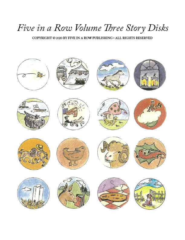 Five in a Row Volume 3 Story Disks - Full Color & Laminated