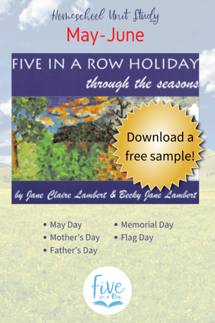 Five in a Row Holiday Through the Seasons. You don't want to miss these! Includes May Day, Mother's Day, Father's Day, Memorial Day and Flag Day.